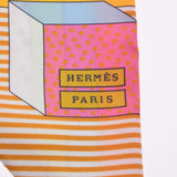 HERMES エルメス ツイリー GRAND THEATRE NOUVEAU イエロー系 063761S レディース シルク100％ スカーフ 新品 銀蔵