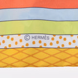 HERMES エルメス ツイリー GRAND THEATRE NOUVEAU イエロー系 063761S レディース シルク100％ スカーフ 新品 銀蔵