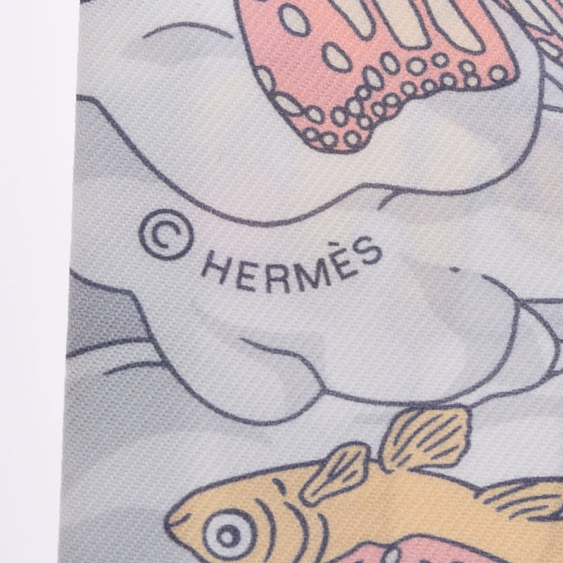 HERMES エルメス ツイリー ゴールド系 レディース シルク100％ スカーフ 新品 銀蔵