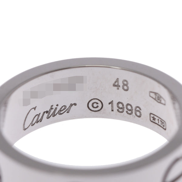 CARTIER カルティエ ラブリング #48 7.5号 メンズ K18ホワイトゴールド リング・指輪 Aランク 中古 銀蔵