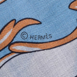 HERMES エルメス カレ140 COUPE DE GALA グリシャイン/グレナディン 243869S_16 レディース カシミヤ70％/シルク30% スカーフ 新同 中古 銀蔵