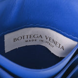 BOTTEGAVENETA ボッテガヴェネタ ブルー シルバー金具 657125 ユニセックス カーフ カードケース 未使用 銀蔵