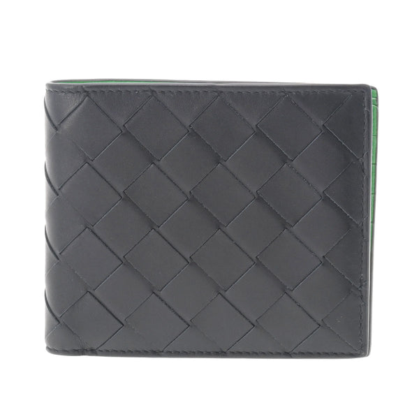 ボッテガヴェネタイントレチャート 札入れ 黒/緑 ユニセックス