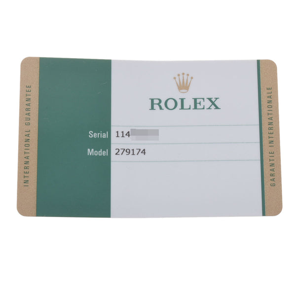 ROLEX ロレックス デイトジャスト28 10Pダイヤ 279174NG レディース SS/WG 腕時計 自動巻き ホワイトシェル文字盤 Aランク 中古 銀蔵