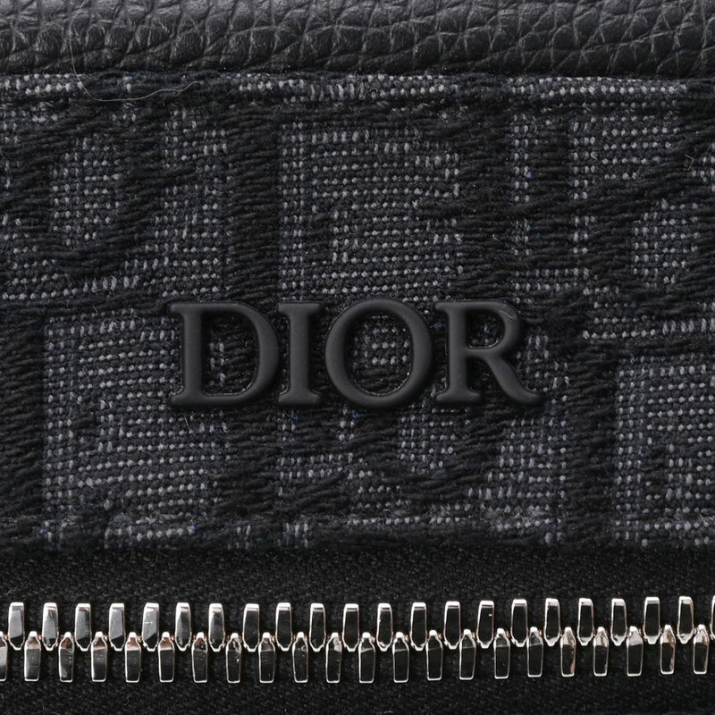 DIOR HOMME ディオール・オム オブリーク バックパック ブラック シルバー金具 メンズ キャンバス レザー リュック・デイパック Aランク 中古 銀蔵