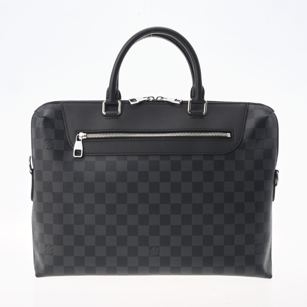 LOUIS VUITTON(ルイヴィトン) ビジネスバッグ ダミエグラフィット PDJ NM N48260 ダミエグラフィット ダミエ･グラフィット キャンバス ルイヴィトングラフィット PDJ NM 14137 黒/グレー メンズ ダミエグラ