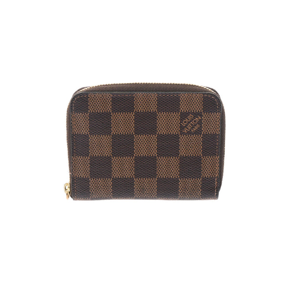 LOUIS VUITTON ルイヴィトン ダミエ ジッピーコインパース ブラウン N63070 レディース ダミエキャンバス コインケース Bランク 中古 銀蔵