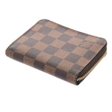 LOUIS VUITTON ルイヴィトン ダミエ ジッピーコインパース ブラウン N63070 レディース ダミエキャンバス コインケース Bランク 中古 銀蔵