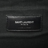 SAINT LAURENT サンローラン 型押し ショルダーバッグ ブラック シルバー金具 396812 メンズ エンボスレザー ショルダーバッグ ABランク 中古 銀蔵