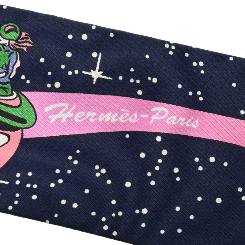 HERMES エルメス ツイリー SPACE DERBY マリン/ローズ/マルチカラー 063573S レディース シルク100％ スカーフ 未使用 銀蔵