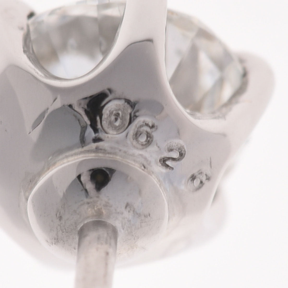 その他片耳ピアス ダイヤ0.626ct H-SI2-G 一粒ダイヤ レディース Pt900