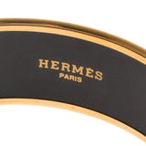 HERMES エルメス エマイユGM バングル 七宝 香水瓶 ブラック レディース GP ブレスレット Aランク 中古 銀蔵