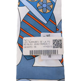 HERMES エルメス ツイリー 森のささやき ブルージーン/オレンジ/クリーム 063005S レディース シルク100％ スカーフ 未使用 銀蔵