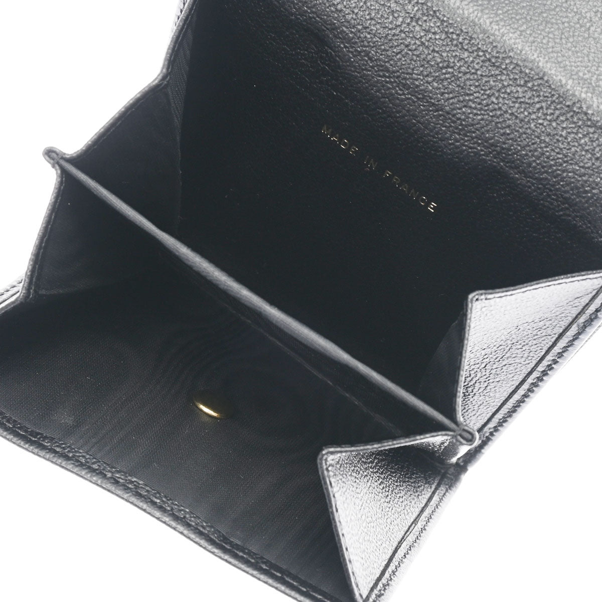 シャネルココマーク ブラック ゴールド金具 レディース レザー 三