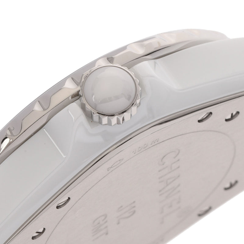 CHANEL シャネル J12 GMT H3103 メンズ 白セラミック 腕時計 自動巻き ホワイト文字盤 Aランク 中古 銀蔵