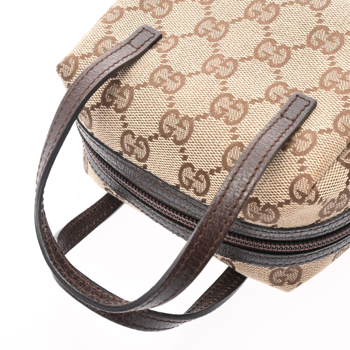 グッチミニバッグ ベージュ レディース GGキャンバス ハンドバッグ 124541 GUCCI 中古 – 銀蔵オンライン