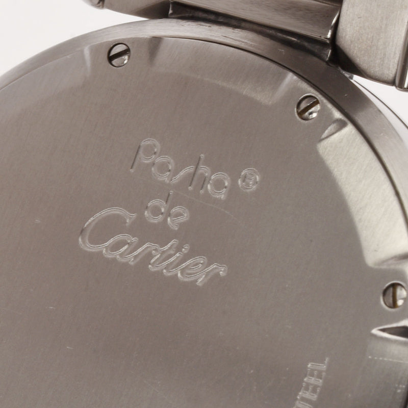 CARTIER カルティエ パシャC  W31075M7 ボーイズ SS 腕時計 自動巻き ピンク文字盤 Aランク 中古 銀蔵