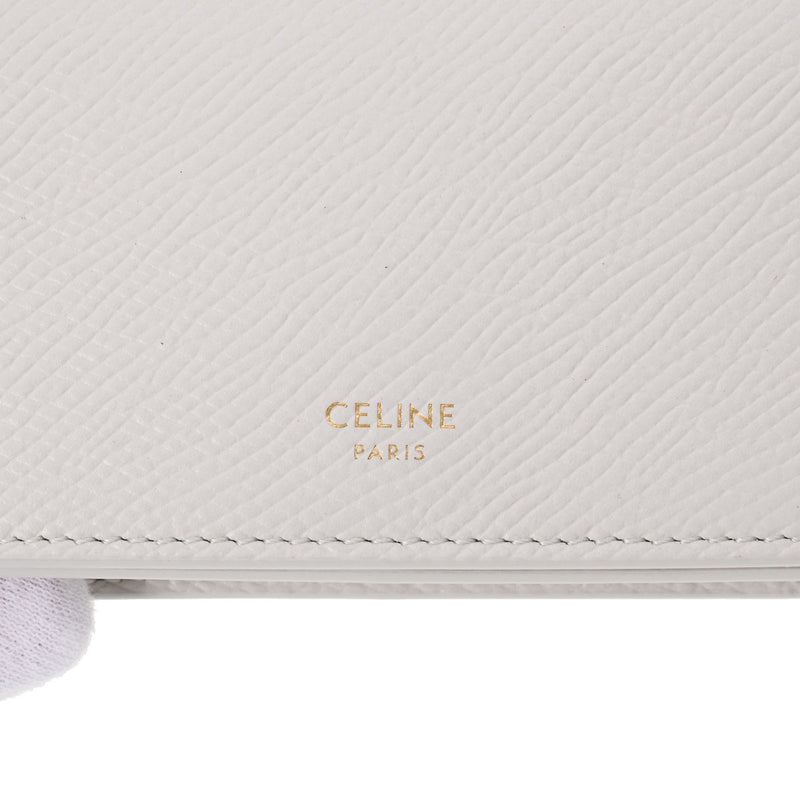 CELINE セリーヌ ビジネスカードホルダー チョーク レディース グレインドカーフスキン カードケース 未使用 銀蔵