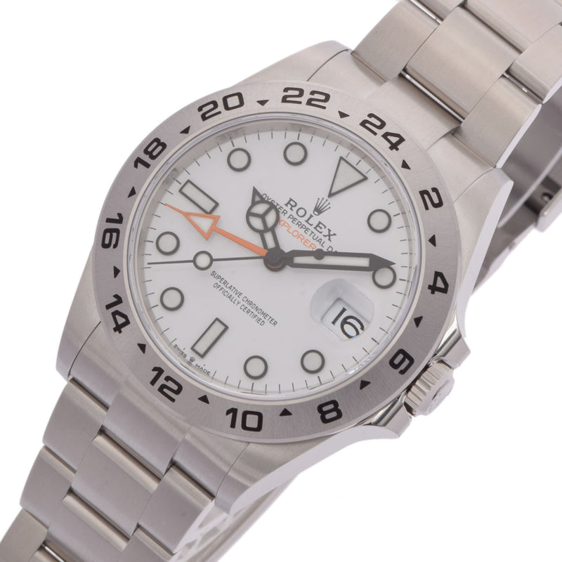 【現金特価】ROLEX ロレックス エクスプローラ2 2023年3月 226570 メンズ SS 腕時計 自動巻き 白文字盤 未使用 銀蔵
