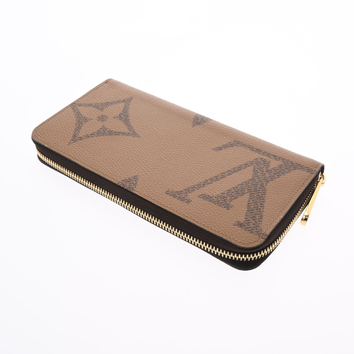 ❤️ルイ ヴィトン ジッピー ジャイアント リバース ブラウン ベージュ ルイヴィトンジャイアント リバース ジッピーウォレット 14145