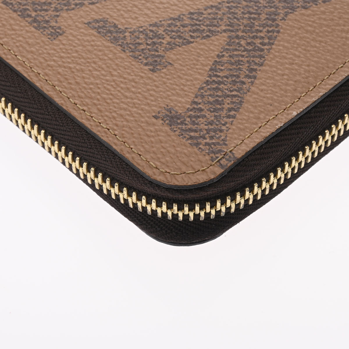 ★3日以内返品可★ 美品 LOUIS VUITTON ルイ・ヴィトン リバース ジッピーウォレット M69353 長財布 ブラウン ベージュ コーティングキャンバス レザー レディース ルイヴィトンジャイアント リバース ジッピーウォレット 14145