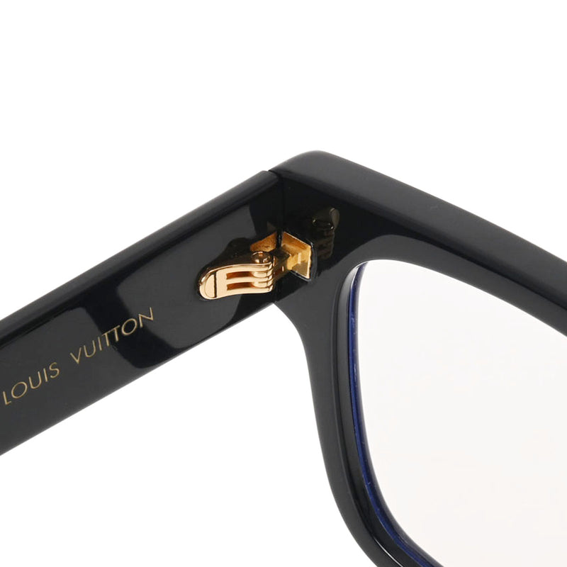 LOUIS VUITTON ルイヴィトン LVエスケイプ ブルーレイ ブラック ゴールド金具 Z1597E メンズ プラスチック メガネ Aランク 中古 銀蔵