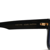 LOUIS VUITTON ルイヴィトン LVエスケイプ ブルーレイ ブラック ゴールド金具 Z1597E メンズ プラスチック メガネ Aランク 中古 銀蔵