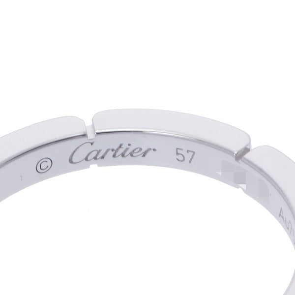 CARTIER カルティエ マイヨンパンテール 4Pダイヤ #57 16.5号 メンズ K18ホワイトゴールド リング・指輪 Aランク 中古 銀蔵