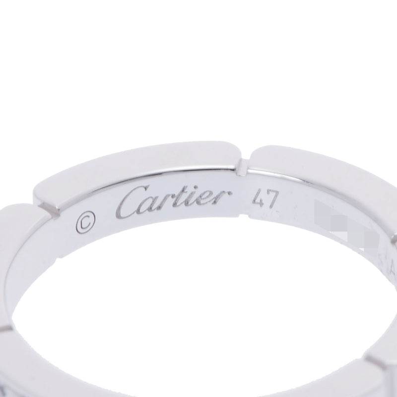 CARTIER カルティエ マイヨンパンテール 4Pダイヤ #47 7号 レディース K18ホワイトゴールド リング・指輪 Aランク 中古 銀蔵