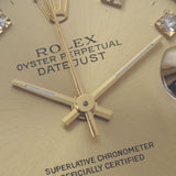 ROLEX ロレックス デイトジャスト 10Pダイヤ 68278G レディース YG 腕時計 自動巻き シャンパン文字盤 Aランク 中古 銀蔵