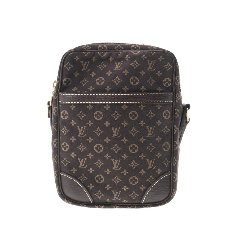 LOUIS VUITTON Monogram Mini Lin Danube Shoulder Bag Ebene M95228