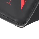 Valentino ヴァレンチノ ロゴ ウエストバッグ 黒/赤 ユニセックス レザー ボディバッグ 新同 中古 銀蔵