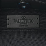 Valentino ヴァレンチノ ガラヴァーニ ロックスタッズ ミニトート ブラック ブラック金具 2Y2B0B78PYY レディース キャンバス ハンドバッグ 新同 中古 銀蔵