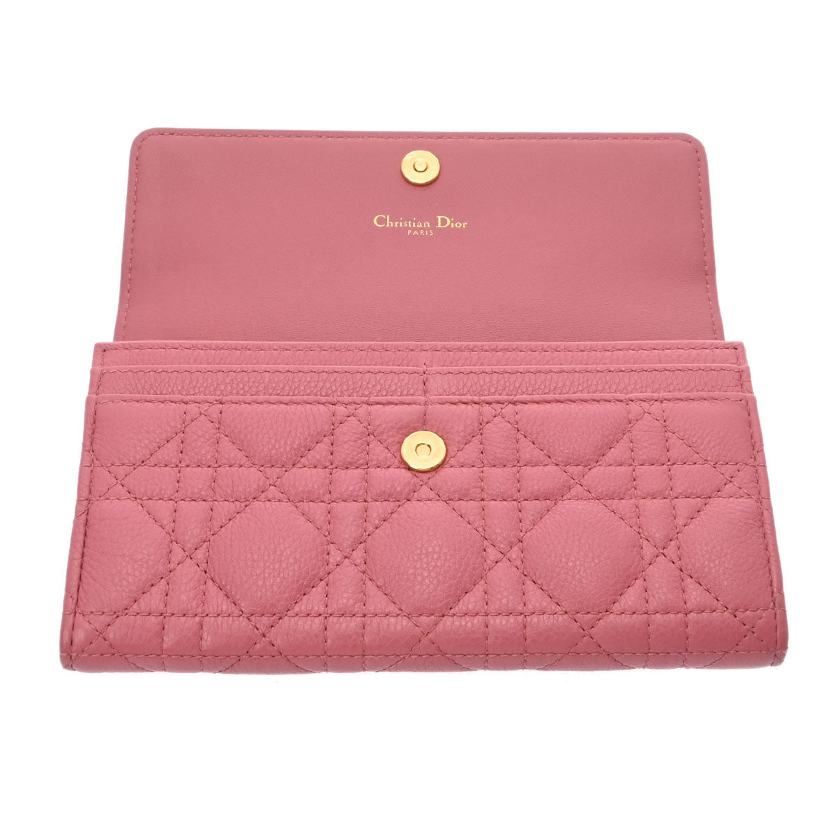 楽天市場】【未使用品】【財布】Christian Dior クリスチャン ディオール レディディオール カナージュ 長財布 レザー ロゴ チャーム  ピンク 【中古】【k】 : Blumin 楽天市場店
