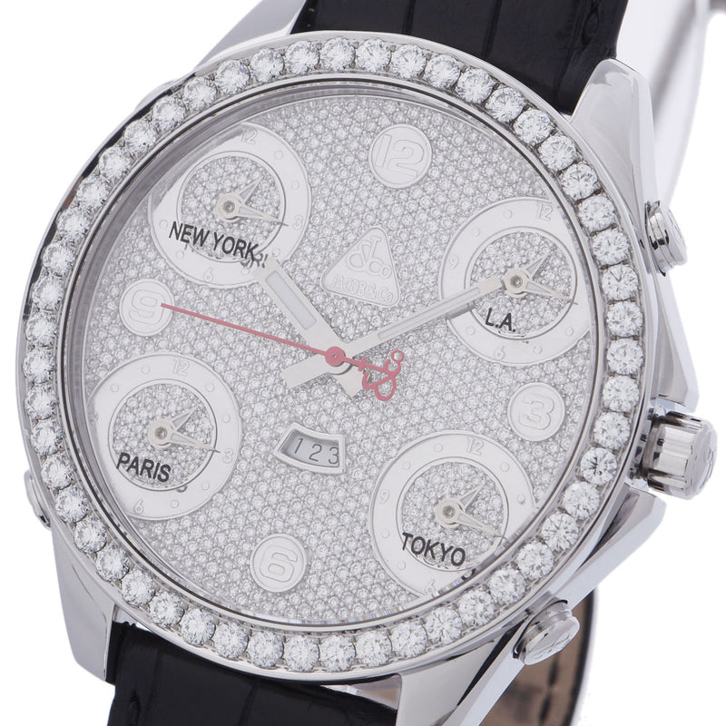 ジェイコブ5タイムゾーン ベゼルダイヤ メンズ 腕時計 JC30D JACOBu0026CO 中古 – 銀蔵オンライン