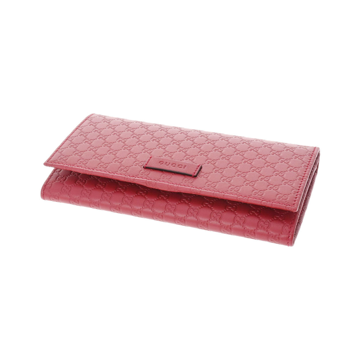 GUCCI ニース　マイクロシマ　ゴールド金具　ホワイトグレー　長財布 グッチ二つ折り長財布 マイクログッチシマ アウトレット品 ボルドー