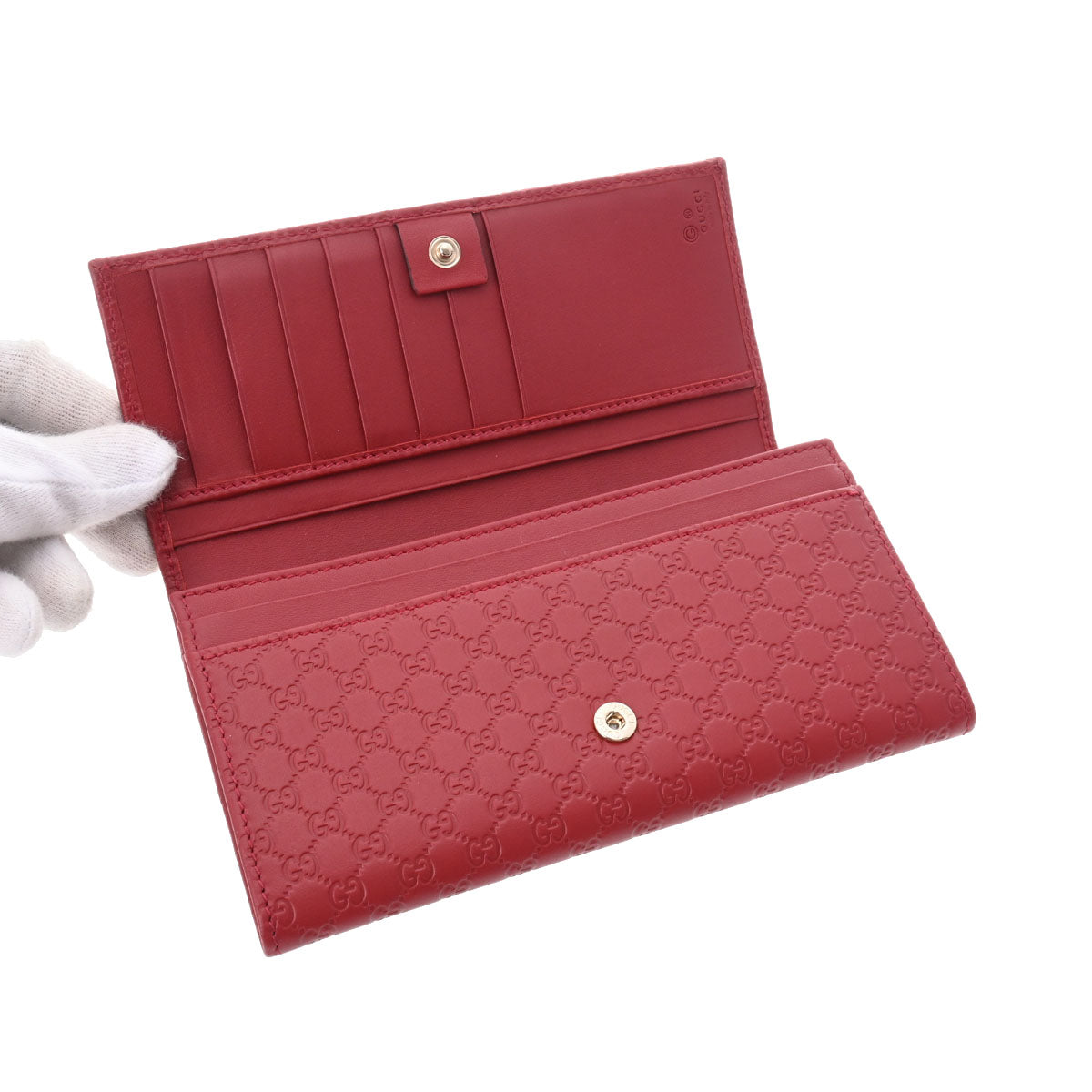 【美品】GUCCI グッチ　二つ折り財布　クロコダイル　本革　ボルドー　高級財布 GUCCI グッチ Wホック 財布 二つ折り レディース ハートプレート