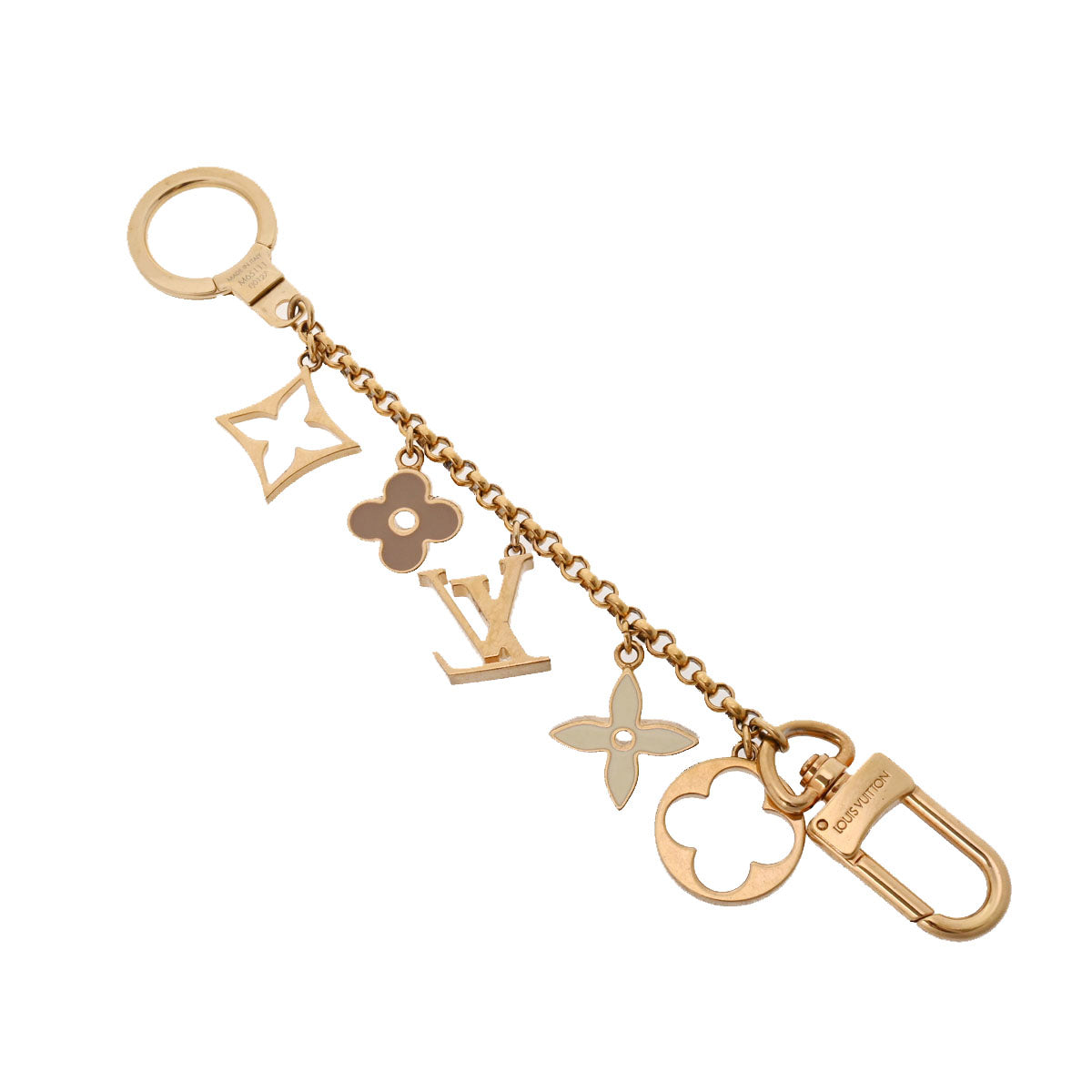 LOUIS VUITTON フルールドゥ バッグチャームM65111 ゴールド ルイヴィトンフルールドゥモノグラム バッグチャーム ゴールド