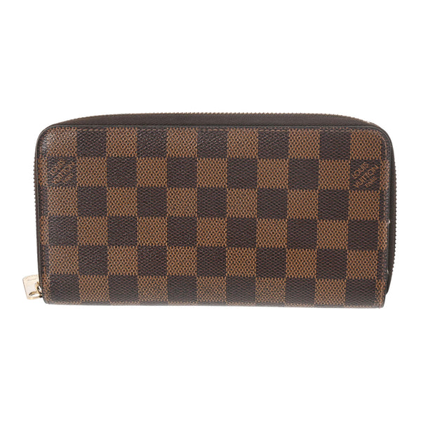 ルイヴィトン LOUIS VUITTON 長財布 ダミエ ジッピーウォレット N60015 ブラウン ルイヴィトンジッピーウォレット 旧型 14137 ブラウン ユニセックス