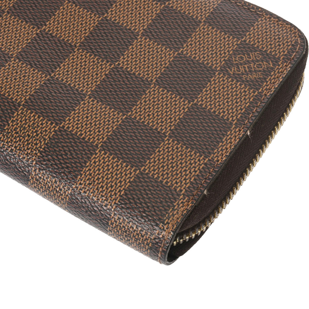 LOUIS 辛かっ VUITTON ルイヴィトン ダミエ 長財布 N60015 ジッピーウォレット エベヌ/180982【中古】