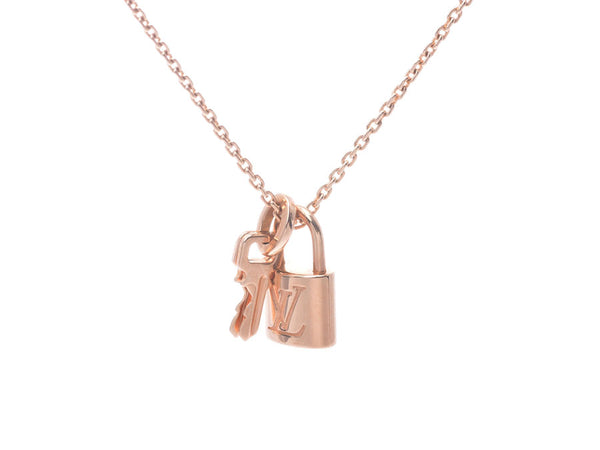 Louis Vuitton Pandantif Lock it Necklace Women's Men's PG 7.8g A Rank Beauty LOUIS VUITTON Used Ginzo
