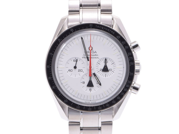 Omega Speedmaster Alaska Project White Dial 311.32.42.30.04.001 Men's SS Automatic Watch A Rank OMEGA Box Gala Pictogram Limited Certificate Used Ginzo