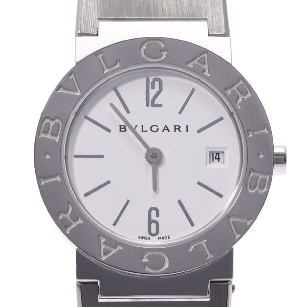 BVLGARI ブルガリ ブルガリブルガリ26 BB26SS レディース SS 腕時計 クオーツ 白文字盤 Aランク 中古 銀蔵
