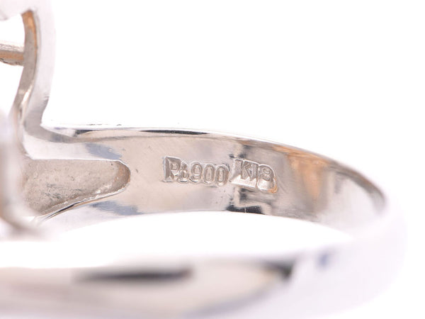 Ring #12 Women's PT900/K18YG Diamond 2.02ct 13.8g Ring A Rank Used Ginzo
