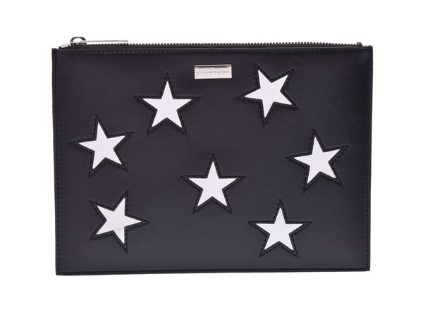 Stella McCartney Clutch Bag Star Black Ladies Calf Shindo Good Condition STELLA McCARTNEY Box Used Ginzo