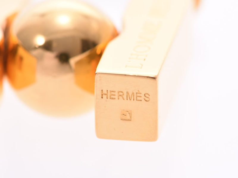 Hermes Cadena Earth Motif 2001 GP Fittings Women's Men's B Rank HERMES Box Used Ginzo