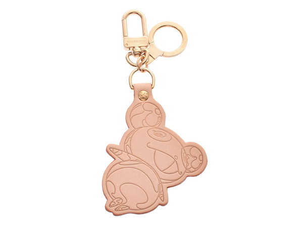 Limited Takashi Murakami M62637 Lady's soft leather key ring charm of the 150th anniversary of ルイヴィトンポルトクレパンダ-free beautiful article LOUIS VUITTON used silver storehouse