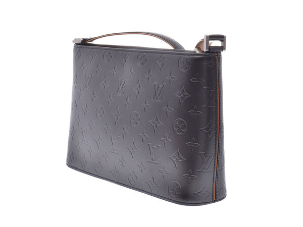 Louis Vuitton Matt Alston Noir M55122 Ladies Leather One Shoulder Bag AB Rank LOUIS VUITTON Used Ginzo