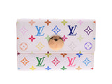 Louis Vuitton, multicolor Port-Mooney, Congee, White M60006, Ladies, leather, coin, coin, A rank, LOUIS, VUITTON, used in silver.