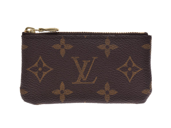 路易威登（Louis Vuitton）Monogram Pochette Cle Brown M62650男士女士皮革零钱包